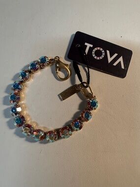 TOVA Aurora Crystal Bracelet - Iridescent Blue